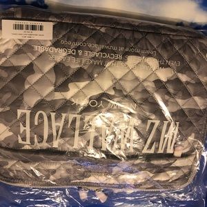 MZ Wallace Light Grey Camo Metro Organizer.